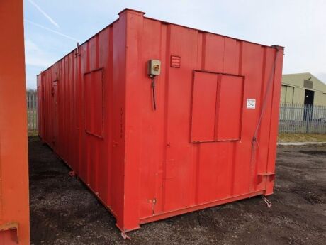 32' Anti Vandal Site Office c/w Drying Rooms & Sink Unit