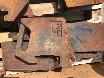 Qty of Tractor Front Weights  - 3