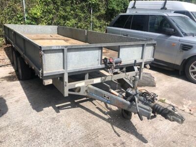 Ifor Williams LM166E3 Triaxle Drawbar Dropside Flat - 2