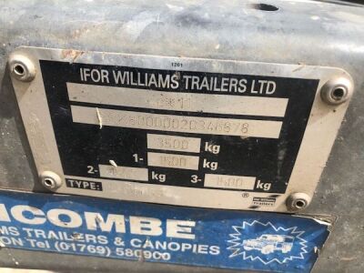 Ifor Williams LM166E3 Triaxle Drawbar Dropside Flat - 3