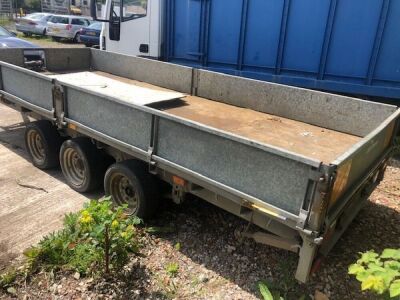 Ifor Williams LM166E3 Triaxle Drawbar Dropside Flat - 7