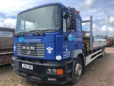 2001 Man ME 280B 4x2 Crane Dropside Flat 