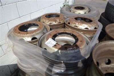 Qty of 12 Steel Truck Rims