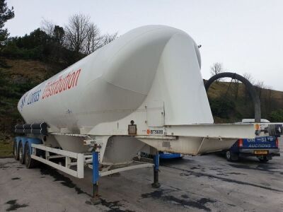 2015 Spitzer 49m³ 3 Pot Belly Triaxle Tanker Trailer