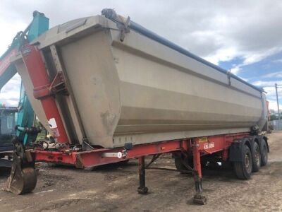 2006 Kelberg Triaxle Alloy Bath-Tub Tipping Trailer