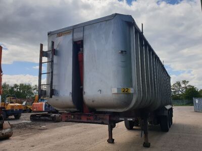 2001 General Trailers Triaxle Alloy Body Tipping Trailer