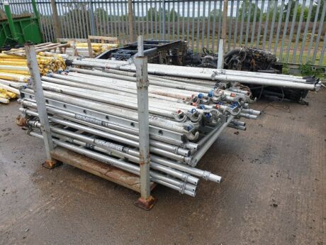 Stillage Containing Youngman Boss Aluminium Scaffold Tower