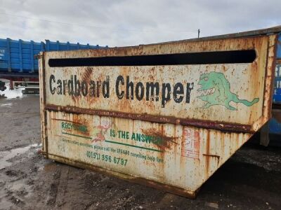 Chain Lift Enclosed Cardboard Skip  - 3