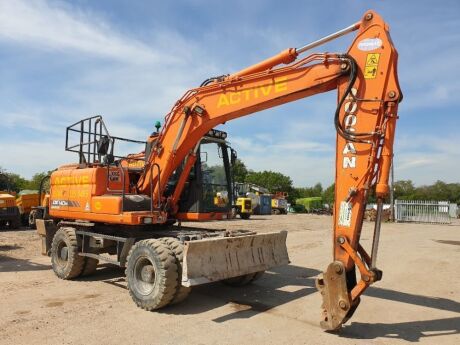 2016 Doosan DW140-3 Wheeled Excavator 