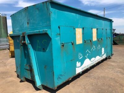 40yrd Covered Recycling Hook Bin