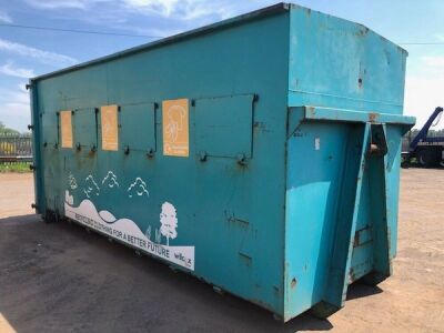 40yrd Covered Recycling Hook Bin - 2