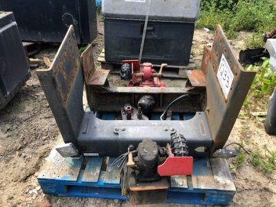 2 x Drawbar Trailer Coupling Sections