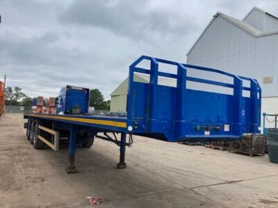 2008 Montracon 45ft Triaxle Flat Trailer - 2