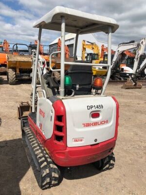 2014 Takeuchi TB216 Mini Digger  - 3