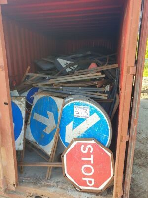 Large Quantity of Road Signs