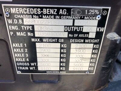 1991 Merecedes 609D 4x2 Recovery - 14