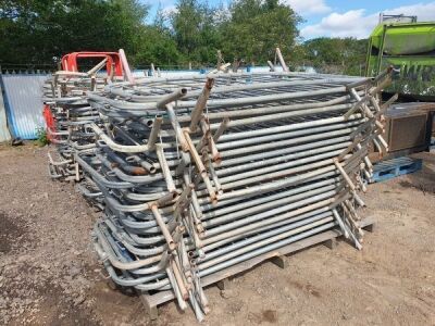 Pallet of Temporary Fencing Barriers