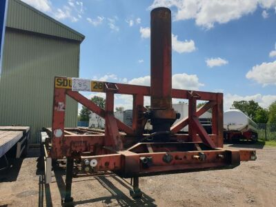 1996 30ft Tinsley Triaxle Tipping Skeletal Trailer