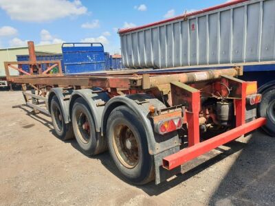 1996 30ft Tinsley Triaxle Tipping Skeletal Trailer - 3