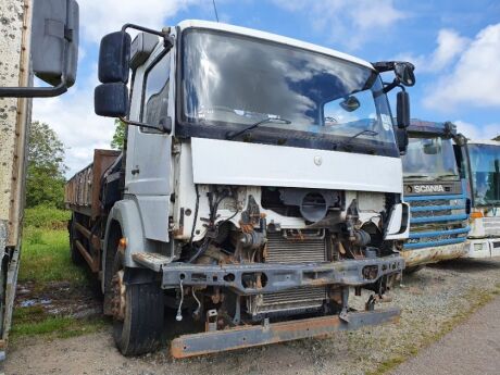 2008 Mercedes Axor 1824 4x2 Crane Dropside Flat