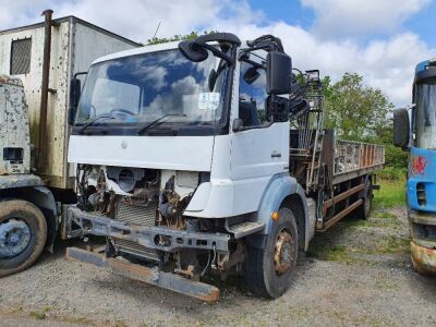 2008 Mercedes Axor 1824 4x2 Crane Dropside Flat - 3