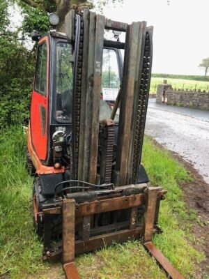  1991 Lansing Linde H30d Diesel Forklift, Triple Mast  - 2