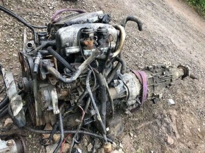 Isuzu 4cyl Diesel Engine and Gearbox - 3