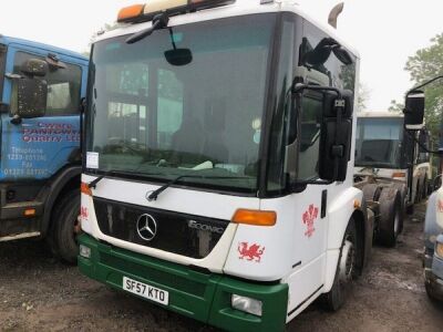 2007 Mercedes Econic 2629 6x2 Rear Steer Chassis Cab