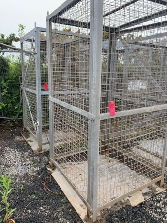 2x Gas Bottle Storage Cages