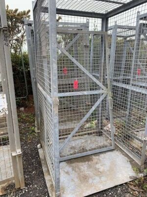 2x Gas Bottle Storage Cages