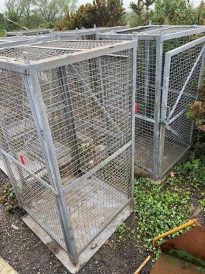 2x Gas Bottle Storage Cages - 2