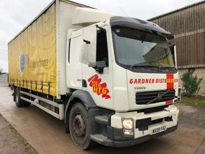 2009 Volvo FL280 4x2 Curtainside Rigid - 2