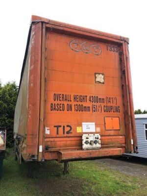 1993 Crane Fruehauf Triaxle Curtainside Trailer - 2