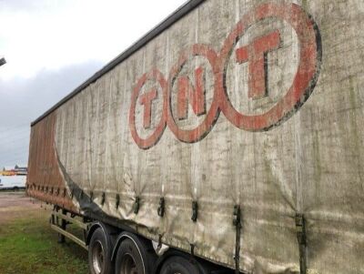 1993 Crane Fruehauf Triaxle Curtainside Trailer - 3