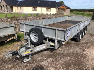 Ifor Williams 18ft Triaxlwe Dropside Drawbar Trailer