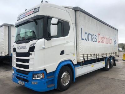 2019 Scania S410 6x2 Rear Lift /Steer, Curtainside Rigid