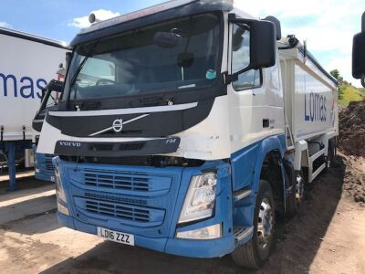 Accident Damaged 2016 Volvo FM 460 8x4 Weightlifter Alloy Body Tipper