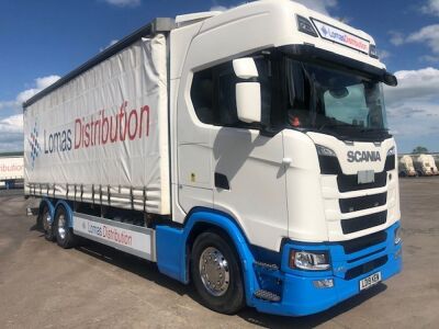 2019 Scania S410 6x2 Rear Lift /Steer, Curtainside Rigid