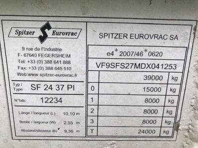 2013 Spitzer Triaxle 37m³ 2 Pot Tanker Trailer - 3