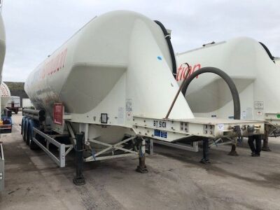 2008 Feldbinder Triaxle 50m³ 3 Pot Tanker Trailer