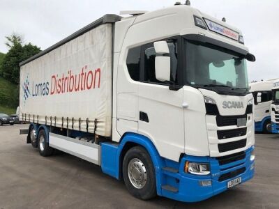 2019 Scania S410 6x2 Rear Lift /Steer, Curtainside Rigid