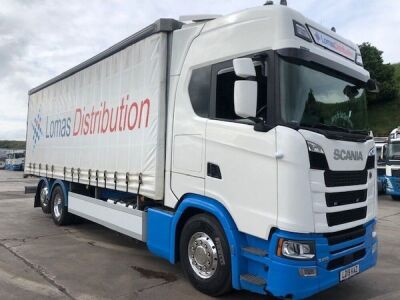 2019 Scania S410 6x2 Rear Lift /Steer, Curtainside Rigid