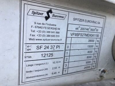 2013 Spitzer Triaxle 37m³ 2 Pot Powder Tanker - 6