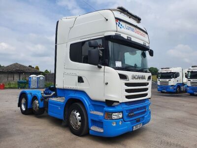 2016 Scania R580 V8 6x2 Mini Mid Lift Tractor Unit