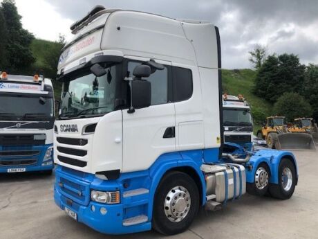 2017 Scania R580 V8 6x2 Mini Mid Lift Tractor Unit 