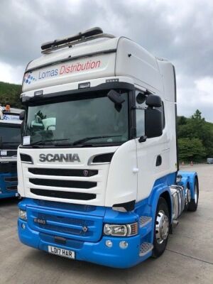 2017 Scania R580 V8 6x2 Mini Mid Lift Tractor Unit  - 2