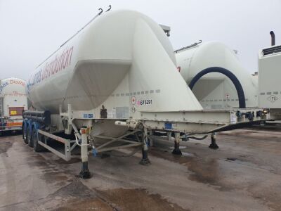 2016 Feldbinder Triaxle 40m³ 2 Pot Powder Tanker 