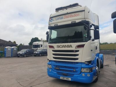 2017 Scania R580  6x2 Mini Mid Lift Tractor Unit - 2