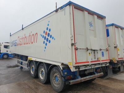 2015 Fruehauf Triaxle, Flat Side, Step Frame Alloy Tipping Trailer - 3