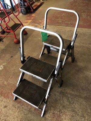 2 x Foldable "Little Giant" Step Ladder